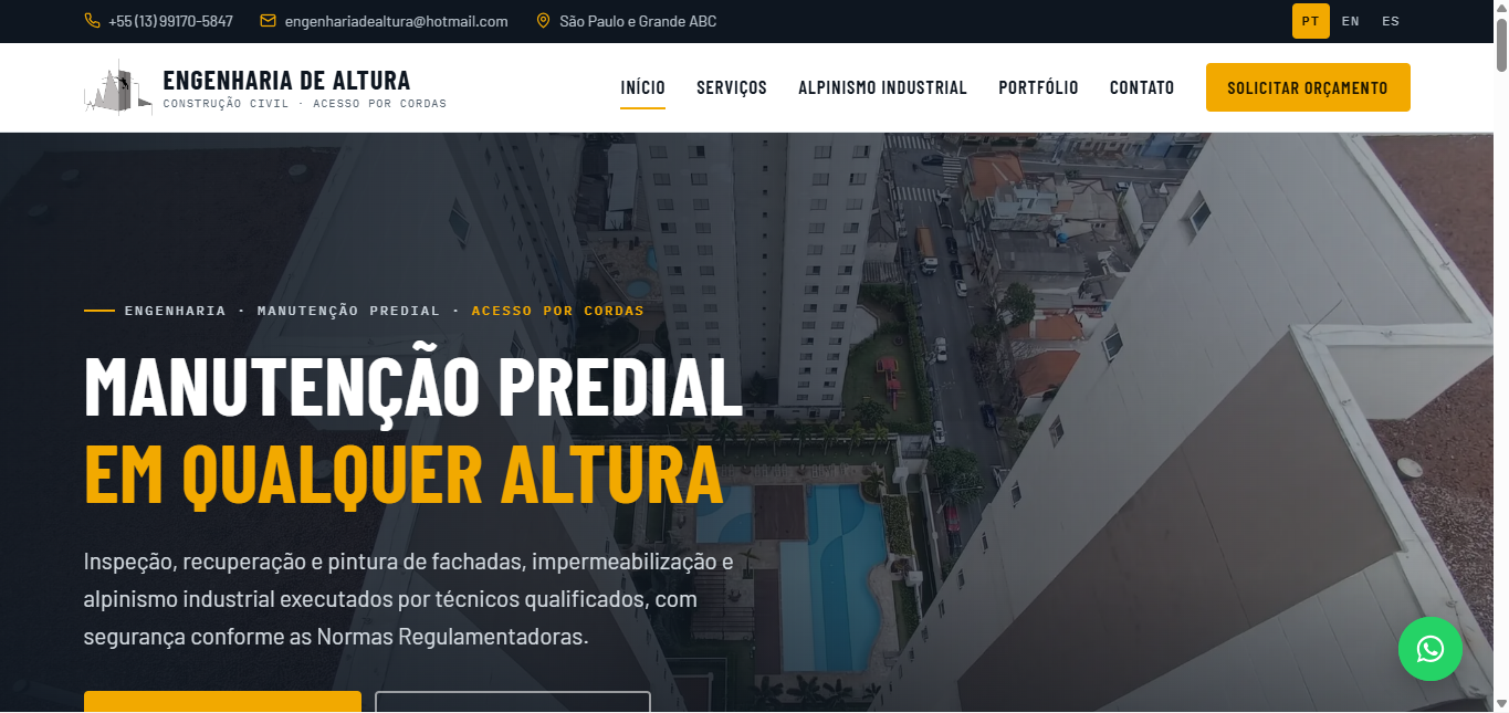 Miniatura do site Engenharia de Altura